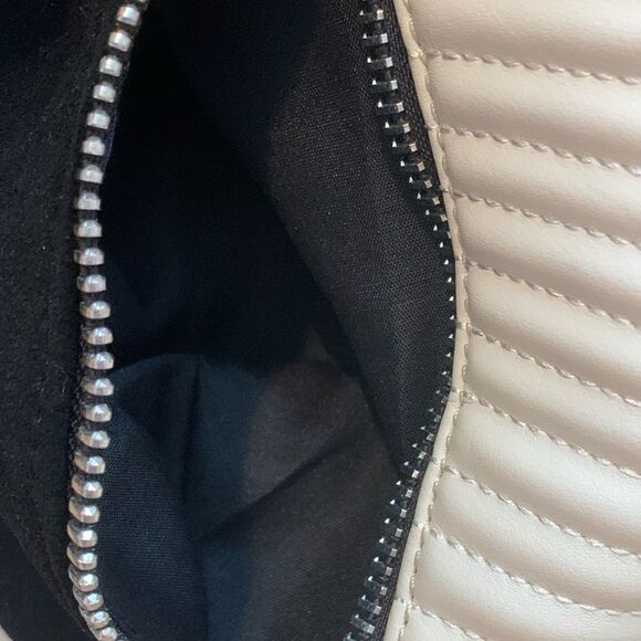 Metaphor black and cream satchel with suede accent - Picture 6 of 8